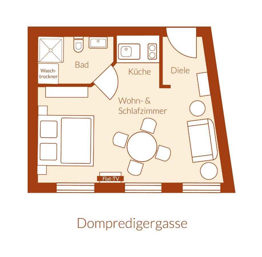 Apartment Dompredigergasse 萨勒河畔瑙姆堡 外观 照片